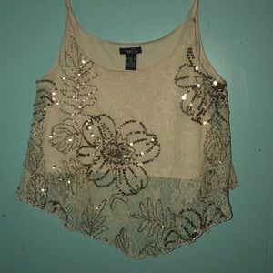 Sparkly crop top